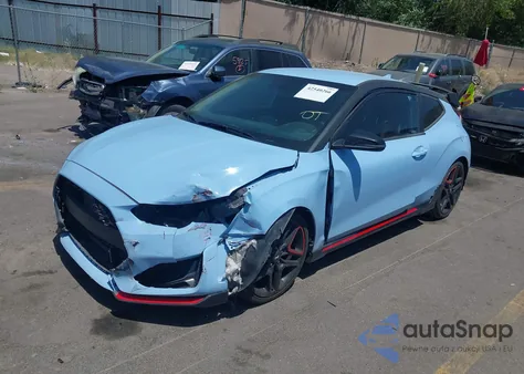 2020 Hyundai Veloster N из США, поврежденный, VIN KMHT36AH1LU006829
